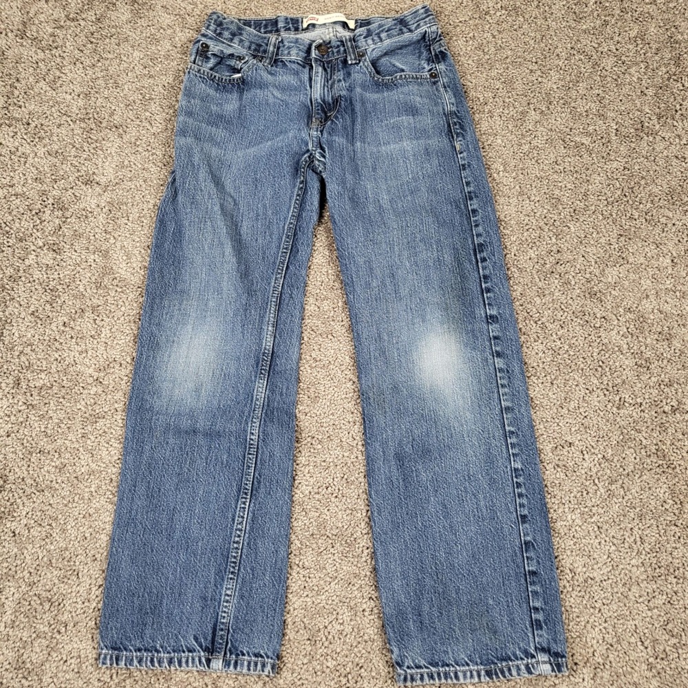 Levi 505 Regular Jeans Kids 12 Reg Blue Good Medium Wash Straight Leg Denim